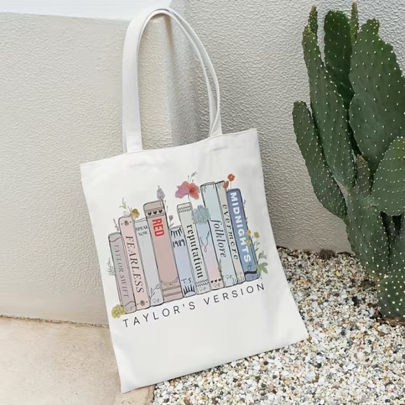Taylor Swift Eras Album Book Tote Bag - Picture 2 of 6